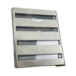 Chassis modulaire rail din + plastron 4 rang�es de 22, 5 modules (90m) entraxe 130mm pour �quiper coffret ...