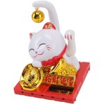 Chat porte - bonheur à énergie solaire bonne chance richesse accueillant chat de fortune avec cloche ... Chat porte - bonheur à énergie solaire bonne chance richesse accueillant chat de fortune avec cloche ...
