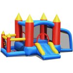 Ch�teau gonflable gonflable + souffleur 450w avec toboggan boules oc�an 350 x 275 x 196 cm color�