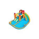 Chteau gonflable avec souffleur, trampoline, panier de basket, pistolet  eau, 2 piscines, 1 grand et ...