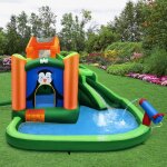 Maisonchic - château gonflable avec toboggans aquatiques aire de jeux gonflable piscine avec motif de ... Maisonchic - château gonflable avec toboggans aquatiques aire de jeux gonflable piscine avec motif de ...