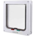 Chati�re pour chat chien - marque - taille m - magn�tique - blanc - 4 modes de commutation blanc