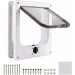 Chatire pour chat intrieur blanc magntique, porte chat 27 23, 5 5, 5 cm, trappe chat 4 voies d'accs, ...