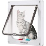Chatire pour chat avec magntique  4 voies 20 x 19 cm chatire pour chat chatire magntique avec verrou ...