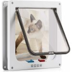 Chatière pour chat avec magnétique à 4 voies, porte pour animaux de compagnie pour chats et petits chiens, ... Chatière pour chat avec magnétique à 4 voies, porte pour animaux de compagnie pour chats et petits chiens, ...