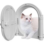 Chatires pour chat pour porte, porte intrieure, installation facile, bloquant les odeurs de litire ...
