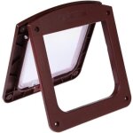 Chatiere chat puce chatiere pour chat chati�res pour portes volet porte pour chien chat rabat avec tunnel ...