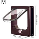 Chati�re, chati�re �tanche avec verrouillage rotatif � quatre voies, adapt�e aux chats, petits chiens, ...