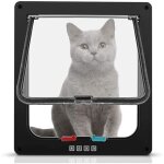 Chati�re intelligente chat porte coleur de blanche 25x23. 5x5. 3cm pratique pour l'installation - -