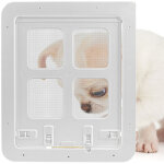 Chati�re moustiquaire blanche avec cadre - taille grande (l) - pour grands animaux, syst�me de fermeture ...