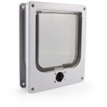 Chati�res et portes manuelles, chati�re 4 positions avec tunnel pour chat, blanc taille l