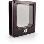 Chati�res et portes manuelles, chati�re 4 positions avec tunnel pour chat, brun taille xl