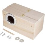 Vente chaude - nichoir oiseaux exterieur, nichoir pour voli�re en bois naturel, bo�te de reproduction, ...