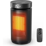 Chauffage d'appoint, 1500w radiateur electrique soufflant economique avec thermostat, 4 modes radiateur ...