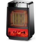 Chauffage d'appoint, 1500w chauffage soufflant, eco radiateur c�ramique ptc avec minuterie et lumi�re ...