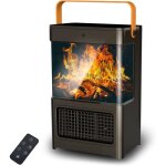 Chauffage d'appoint 2200w, 80 � oscillation eco radiateur electrique, ptc thermostat et �conomie d'�nergie, ...