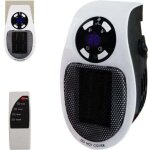 Chauffage d'appoint 500 w, radiateur soufflant �lectrique avec mini - prise, chauffage mural avec t�l�commande ...