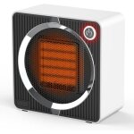 Chauffage d?appoint 500w, radiateur soufflant c�ramique ptc, mini radiateur electrique, portable silencieux, ...