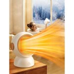 Chauffage d'appoint, 800w / 1200w - 2 modes radiateur electrique, 28db ultra silencieux chauffage soufflant, ...