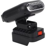 Chauffage d?appoint portable rechargeable, 2 niveaux de temp�rature & r�glage 90� ventilo chauffant pour ...