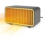 Chauffage d'appoint, radiateur soufflant, mini chauffage electrique portable silencieux de 1000 w avec ...