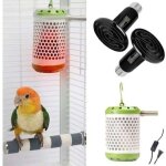 Chauffage pour cage � oiseaux pour perruches, poules, perroquets ? douille thermostatique, lampe sans ...