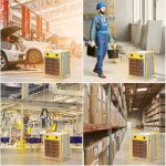 Chauffage lectrique industriel 15kw - soufflant robuste avec protection surchauffe, idal pour chantier ...