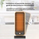 Chauffage soufflant de salle de bain mini chauffage, chauffage d'appoint �lectrique, radiateur inertie, ...