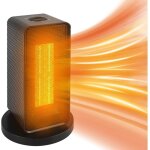 Chauffage �lectrique portable 1200 w ptc avec thermostat, balan�oire � 90 �, 3 modes, protection de s�curit� ...