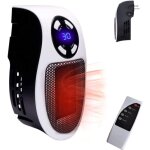 Chauffage lectrique portable 500 w avec cran led et thermostat numrique, chauffage en cramique ptc ...