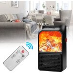 Chauffage électrique portable en céramique, 900w, petit ventilateur, ptc, pour cheminée, avec flamme ... Chauffage électrique portable en céramique, 900w, petit ventilateur, ptc, pour cheminée, avec flamme ...