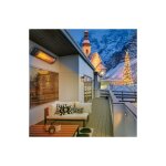 Le poisson qui jardine - chauffage d'extrieur terrasse ou atelier 2500w noir - noir