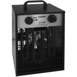 Chauffage industriel r�glable (1650 / 3300w) avec canon � air chaud et poign�e isol�e