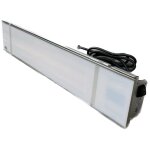 Chauffage infrarouge 1500w faade verre vitro teinte blanche 900x170x80mm 230v io homecontrol exterieur ...