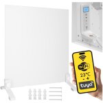Chauffage infrarouge milano 350w radiateur ir + wifi + pieds