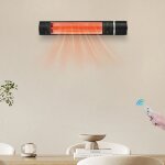 Chauffage infrarouge sf - 104 chauffage infrarouge extrieur en fibre de carbone, chauffage mural tanche ...