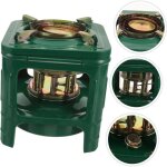 Chauffage en m�tal, br�leur d'int�rieur, outil, pots de k�ros�ne d'ext�rieur, po�le � k�ros�ne