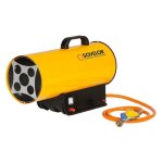 [jamais utilis] chauffage mobile sovelor blp17m  air puls au gaz propane 10 - 16kw 220 - 240v allumage ...