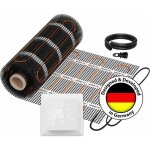 Chauffage mural �lectrique warmon classic light 100 w / m� + thermostat ts 100 smart wifi tactile blanc ...