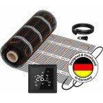 Chauffage mural �lectrique warmon classic light 100 w / m� + thermostat ts 100 tactile noir - 8 m�