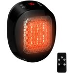 Chauffage mural pour maison avec t�l�commande, mini radiateur soufflant en c�ramique, 600w 15 - 32?, ...