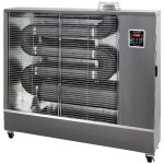Chauffage radiateur fioul mobile radiant infrarouge pro 16 kw argent 180 - 920 m³ - idéal pour atelier ... Chauffage radiateur fioul mobile radiant infrarouge pro 16 kw argent 180 - 920 m³ - idéal pour atelier ...