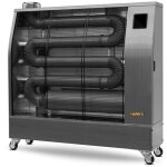 Chauffage radiateur fioul professionnel mobile radiant infrarouge 24, 4 kw motif en acier inoxydable ... Chauffage radiateur fioul professionnel mobile radiant infrarouge 24, 4 kw motif en acier inoxydable ...