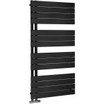 Aqualine - chauffage - sche - serviettes mili, 60x122 cm, 632 w, noir mat dc626t