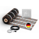 Chauffage au sol �lectrique pour carrelage warmon classic 150 w / m� + thermostat ts 100 tactile blanc ...