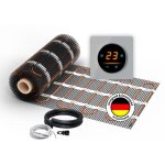 Chauffage au sol lectrique pour carrelage warmon classic 150 w / m + thermostat wifi oke - 25 tactile, ...
