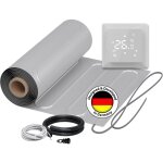 Chauffage au sol électrique pour pvc, parquet stratifié, vinyle warmon alu 150 w / m² + thermostat s ... Chauffage au sol électrique pour pvc, parquet stratifié, vinyle warmon alu 150 w / m² + thermostat s ...