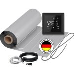 Chauffage au sol électrique pour pvc, parquet stratifié, vinyle warmon alu 150 w / m² + thermostat s ... Chauffage au sol électrique pour pvc, parquet stratifié, vinyle warmon alu 150 w / m² + thermostat s ...