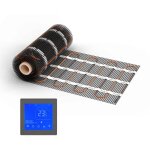 Chauffage au sol warmon classic 150 w / m� avec thermostat mcs 450 tactile, noir - 8 m�