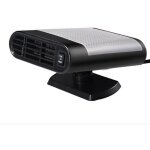 Chauffage solaire portable 12 v 150 w, noir et gris, avec ventilateur, d�sembueur de pare - brise, d�givreur ...